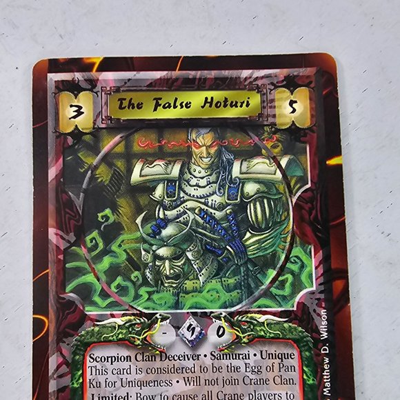 Legend of the Five Rings L5R CCG PROMO The False Hoturi - Picture 5 of 6
